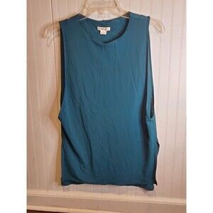 Helmut‎ Lang Black Silk Drapey Sleeveless Top Size Petite